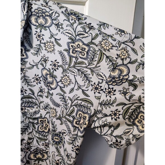 Lucky Brand Women’s Pajama Top - Mini Denim Floral - Size L Fast Shipping - Picture 6 of 14